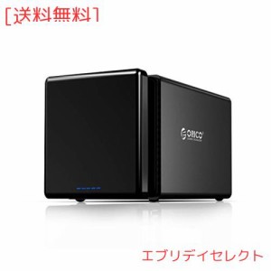 ORICO 3.5インチ HDDケース 4台対応 USB3.0接続 ドライブケース 磁気吸着式 SATA 3.0対応 最大64TBまで 5Gbps高速 ハードディスクケース 