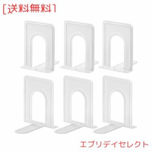 【Tngri】6枚入り ブックスタンド 本立て ブックエンド 仕切りスタンド 金属製 卓上本棚 卓上収納 ファイル/雑誌/新聞/CD/辞書/書類入り 