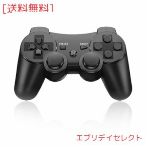 PS3 コントローラー PS3 ワイヤレスコントローラー Bluetooth ワイヤレス ゲームパッド USB ケーブル 振動機能 充電式 アシストキャップ 
