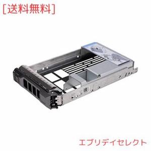 WUYILED 3.5インチハードドライブキャディトレイ Dell PowerEdgeサーバー用 2.5インチHDDアダプター付き NVMe SSD SAS SATAブラケット(KG