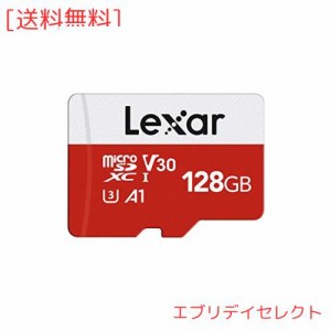 Lexar マイクロsdカード 128GB microSDカード UHS-I 読取り最大100MB/秒 U3 Class10 A1 V30 4K Ultra HD動画撮影 microSDXC「SDアダプタ