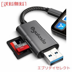 Oyuiasle SDカードリーダー、iPhone/iPad用SDカードリーダー、デュアルスロット付きUSB SDカードリーダーアダプター、iPhone デスクトッ