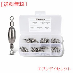 AMYSPORTS セット 仕掛け 中通し オモリ 釣り タル付き 中 クッション おもり 釣り ナツメ 根魚 イカ アジング