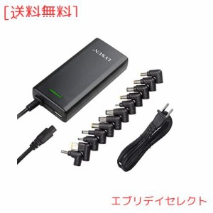 LVSUN 90W acアダプター ノートパソコン 万能ノートpc用 ノートパソコン 変換 USB充電器 互換対応 19v Dell Asus LITEON 19v sony19.5v L