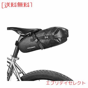 自転車 サドルバッグ 防水 ブラック 容量4.5L ウェッジ パック サイクリング バッグ バイク サドルバッグ 大容量