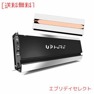 Novonest M.2 SSD ヒートシンク 2280mm 高性能SSD冷却ヒートシンク M.2 SSDクーラー アルミ製 熱伝導シート 純銅ヒートパイプ付 両面サー