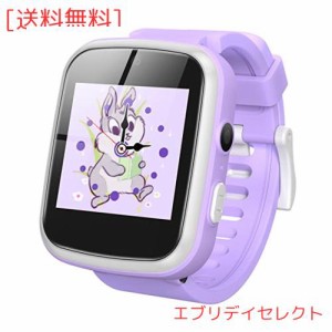 AGPTEK 日本正規品 キッズ 腕時計 子供用 スマートウォッチ smart watch for kids 時計 女の子 時計 文字盤DIY タッチスクリー 8GB内蔵 