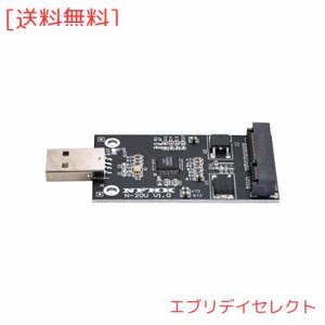 NFHK Mini PCI-E mSATA to USB2.0外部SSDPCBAコンバーターアダプターペンドライバーカード（ケースなし）