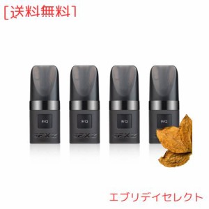 電子タバコ 交換フレーバー 互換カートリッジ Pod RELX交換用ポッド クラシックスモーク2.0ml 4個入り 爆煙 ニコチン無し タール無し WOO