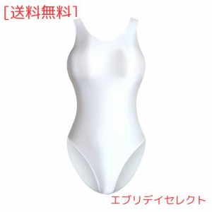 MJINM レディース超光沢フルバック競泳水着レオタード.伸縮性 極薄素材.激密着.目立つレースクイーン キャンペーンガール パーティー 大