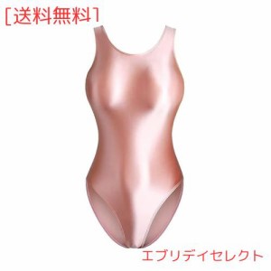 MJINM レディース超光沢フルバック競泳水着レオタード.伸縮性 極薄素材.激密着.目立つレースクイーン キャンペーンガール パーティー 大