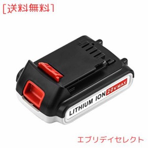 Enermall 互換 ブラックアンドデッカー 18V バッテリー 3.0Ah BL2018 ブラックアンドデッカー バッテリー18V ブラックアンドデッカー 20V