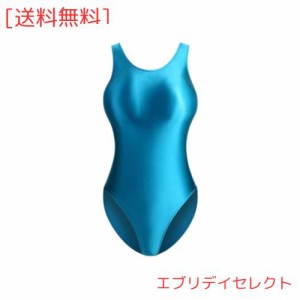 MJINM レディース超光沢フルバック競泳水着レオタード.伸縮性 極薄素材.激密着.目立つレースクイーン キャンペーンガール パーティー 大