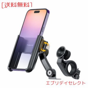 Tiakia バイク スマホホルダー 原付用 携帯ホルダー ミラー スクーターすまほほるだーに適用 iPhone 13ProMax 13Pro 13 12 11X XS Max 8 