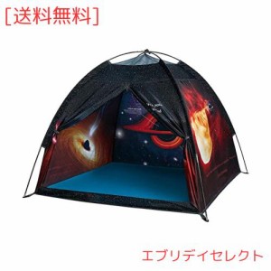 Mnagant キッズテント 宇宙旅行テント 折りたたみ テントハウス 室内 屋外 収納バッグ付き 子供用テント キャンプセット 秘密基地 こども