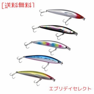 ColorGo ルアー フローティングミノー シーバス ヒラメ 青物 12g 17g 20g 25g スチールボール内蔵 重心移動 渓流 海釣り 遠投 5個セット 