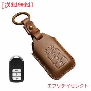 ホンダ キーケース HONDA用 スマートキーケース キーカバー 本革 3ボタン 高級 スタイリッシュ ホンダ アクキーカバー ホンダ 専用設計 