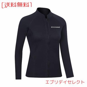 MORGEN SKY サーフスーツ ウェットスーツ 3mm ジャケット 男女 水着 上着 サウナスーツ 保温通気 防寒防風 水陸両用 紫外線対策 サーフィ