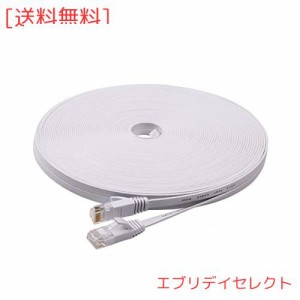 LANケーブル 30m 有線ケーブル ランケーブル フラットタイプ CAT6準拠 有線lanケーブル RJ45コネクタ フラットケーブル サーバー 業務用 