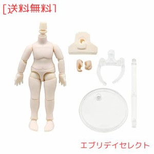 niannyyhouse DODボディ 10cm 可動フィギュア素体 オビツドール 11cm、GSC、1/12BJD人形ヘッド に適用 (Super White+A)