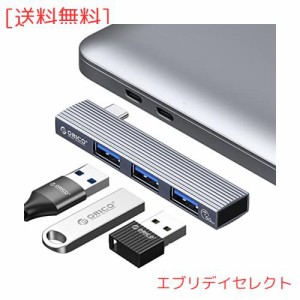 ORICO USB C ハブ MacBook Air/Pro ハブ 3-in-1 USB3.0 / USB2.0 OTG機能対応可能 超小型 Type C ハブ 直挿し 軽量 持ち運び便利 アルミ