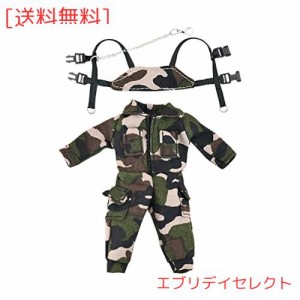 niannyyhouse オビツ11服 タクティカルスーツ ベスト ボディスーツ 人形服 1/12bjdドール服 (camouflage)