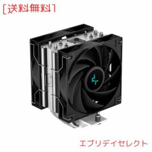 DeepCool AG400 PLUS シングルタワー CPU クーラー、120mm ファン、ダイレクトタッチ銅製ヒートパイプ、Intel/AMD サポート