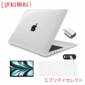 CISSOOK MacBook Air 13.6 M2 2022 M3 2024 ケース 新型 キラキラ クリア 透明 カバー A2681 M2 / A3113 M3 チップ 対応 13.6 macbook ai