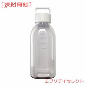 WEMUG ウォーターボトル 1000ml 水筒 (超軽量・シリコンなしで高密閉) スポーツボトル Giant クリア