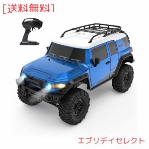 DEERC ラジコン クローラー ホビー ラジコンカー オフロードSUV 1/10スケール 四輪駆動 超リアル RCカー ヘッドライト フォグランプ付き 