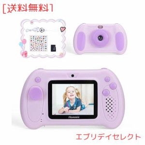 Hommie 子供用カメラ 【2.4インチ大画面＆4000万高画素 】 キッズカメラ トイカメラ 子供用デジタルカメラ kids camera 32G付き mp3音楽 