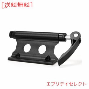 CXWXC 自転車 前フォーク受け スタンド クイックリリース、12mm/15mmスルーアクスル対応 車載と室内保管など用 ブラック（CX-C09）