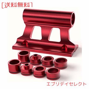 CXWXC 自転車 前フォーク受け スタンド クイックリリース、12mm/15mmスルーアクスル対応 車載と室内保管など用 レッド（CX-C08）