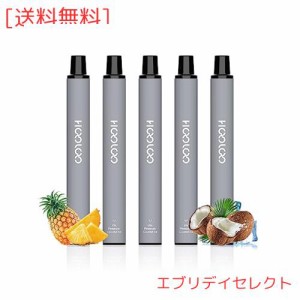 HOOLOO 電子タバコ 使い捨て ベイプ vape 7,500回吸引 24種風味 5本 爆煙 液漏れ防止 シーシャ 持ち運び ベイプ 本体 大容量 水蒸気タバ