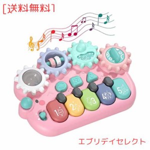 KaeKid 多機能 ピアノおもちゃ ハリネズミ キッズ キーボード おもちゃ 赤ちゃん 楽器 音と光 5種類動物音 13曲 子供おもちゃ 知育玩具 