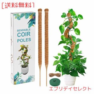 YOUSHY 園芸支柱 64CM 観葉植物モンステラ 支柱 ヘゴ支柱つる性植物 ココスティック支柱 植物サポート 維持水分 養分維持 ココナッツ支柱