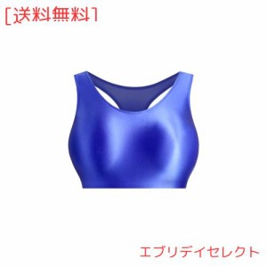 MJINM タンクトップ へそ出しトップス ショート丈 レディース超光沢 レオタード 美肌 ダンス衣装 tシャツ クロップド丈 クロップド ブラ