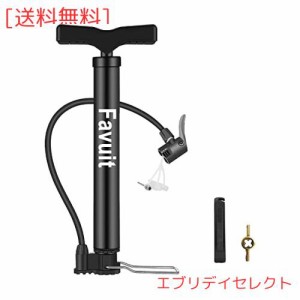 自転車 空気入れ 携帯ポンプ 120psi 携帯用 軽量 フロアポンプ くうきいれ 米式-仏式-英式バルブ対応 ポータブル バイクポンプ ミニフロ