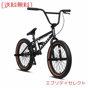 AVASTA BacchusBMX 自転車 20インチ フリースタイルBMXバイク スチール製ペグ付属 3ピースクランク初心者に最適 高炭素鋼フレーム 後U字