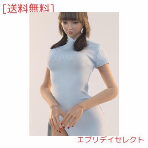 HiPlay 1/6 女性 フィギュア ドール 用 ワンピース チャイナドレス 服 衣装 TBLeagueボディに対応 Dress13 (青)