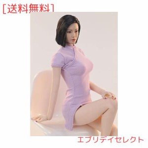 HiPlay 1/6 女性 フィギュア ドール 用 ワンピース チャイナドレス 服 衣装 TBLeagueボディに対応 Dress13 (紫)