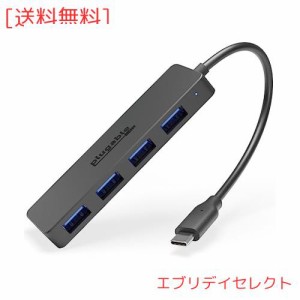 Plugable USB-C ハブ 4 ポート USB 3.0 対応 Windows Mac iPad Pro Surface Pro Chromebook Linux Android で使用可能 充電非対応