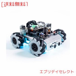 SunFounder スマートロボットカーキット（Arduino UNO R3対応）、 4WD全方向移動、FPV、ESP32 CAM、アプリリモートコントロールなど、子