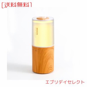 MUSON 加湿器 卓上 アロマディフューザー 超音波式 小型 加湿器 80ML 花粉対策 アロマ対応 車載 静音 空焚き防止 コンパクト LEDライト 