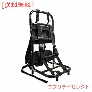 [PAKESI] キャリー 背負子 登山用 アルミ合金 ポータブル 折りたたみ式 耐荷重60KG 頑丈 バックパック外枠 釣り/キャンプ/アウトドア ブ