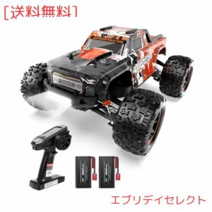 DEERC ラジコン オフロード 1:16スケール ラジコンカー 高速 40km/h ブラシレスモーター搭載 RCトラック 4WD 男の子 クリスマス プレゼン