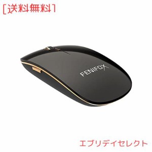 Bluetooth マウス, FENIFOX 無線 マウス ワイヤレス 静音小型薄型 携帯 人間工学 音がしない 光学式 Mouse Laptop Computer PC Mac 用 - 