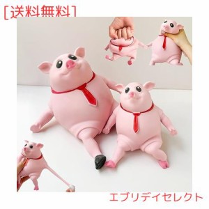 スクイーズ ブタ ストレス解消グッズ ストレッチおもちゃ かわいい 動物 握る柔らかい感覚のおもちゃ 低反発 柔らかい 豚のおもちゃ クリ