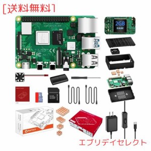 RasTech Raspberry Pi 4 Model B(RAM 2GB) Pi4 2gb セット ラズベリーパイ4b/技適マーク付き/ 32GBのMicroSDカード/ 5V 3A 電源アダプタ