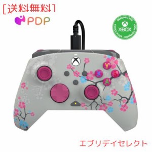 PDP リマッチ グロウ　有線 コントローラー PC and Xbox Series X|S ？ チェリーブロッサム【Xbox公式ライセンス商品】 【国内正規品】